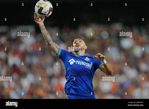 Cristian Portugues Portu Of Getafe Cf During The La Liga Match Between