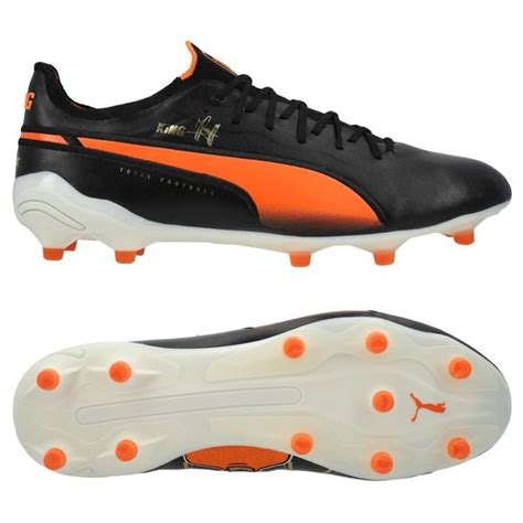 PUMA King Ultimate Cruyff FG AG Legends Sort Hvit Rickie Orange PUMA