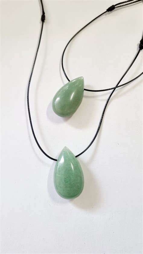 Aventurine Pendentif Goutte Cordon Env Mm Sozen Magn Tisme