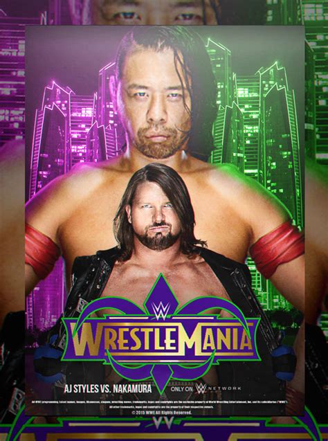 Wwe Wrestlemania 34 Poster By Hamzaidali On Deviantart