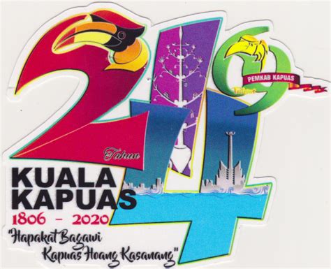 Logo Hari Jadi Kota Kuala Kapuas Ke 214