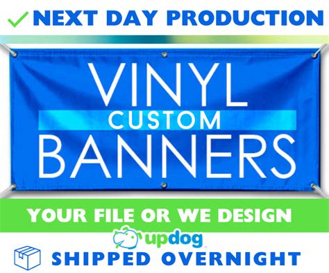 Full Color Custom Vinyl Banners - Next Day Production - Free Overnight Shipping