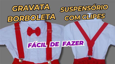 Gravata Borboleta Infantil Como Fazer - GRAVATA BORBOLETA INFANTIL E SUSPENSÓRIO 3 CLIPES COMO FAZER (COM ...