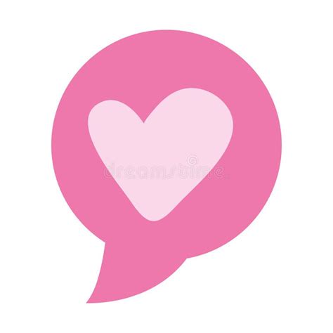 Icon Heart Thought Bubble Stock Illustrations Icon Heart