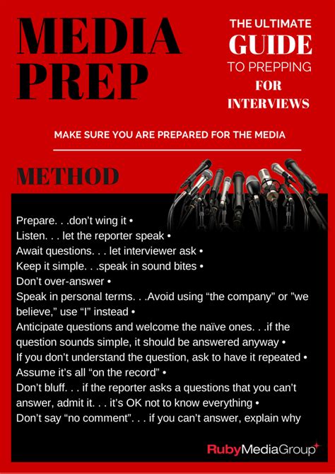 Ruby Media Group | Media Interview Tips