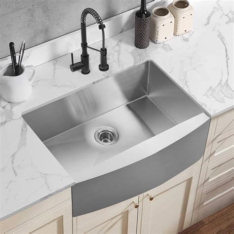 36 Inch Aquacubic Farmhouse Sink Apron Front 16 Gauge Stainless Steel