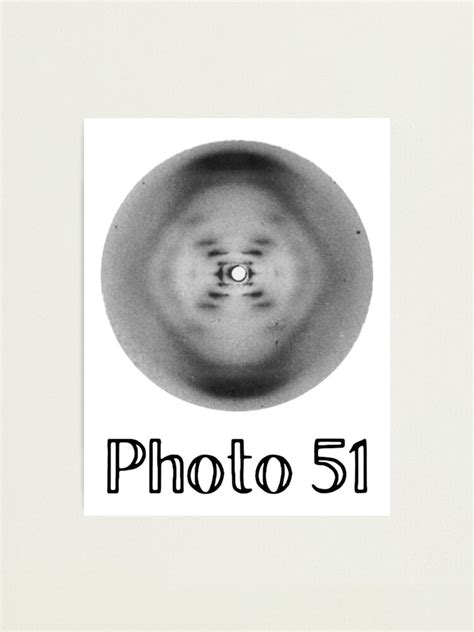 "Photo 51 X-ray diffraction of DNA by Rosalind Franklin, Raymond Gosling Nature Women in STEM ...