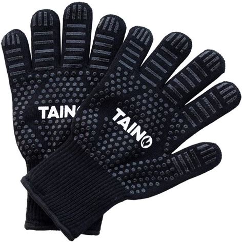 Paire De Gants De Barbecue R Sistants La Chaleur C Noir