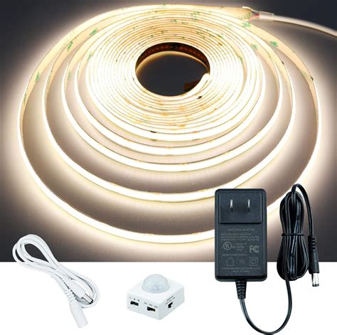 Amazon Goming Motion Sensor Cob Led Light Strip Ft M Natural