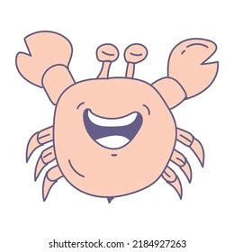 Cute Crab Vector Illustration Design Element Stock Vector (Royalty Free ...