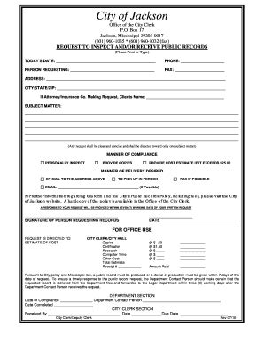 Fillable Online City Of BJacksonb BCivicPlusb Fax Email Print PdfFiller