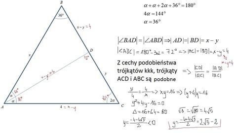 W Tr Jk Cie R Wnoramiennym Abc O Podstawie Ac Dane S Ac Oraz