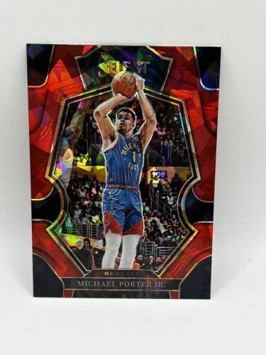 Michael Porter Jr Select Premier Level Red Cracked Ice Prizm