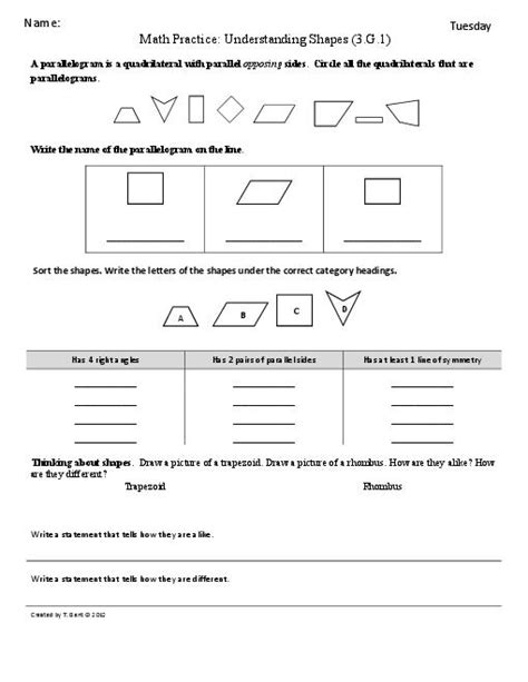 Common Core 3rd Grade Worksheets