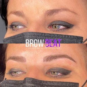 Before And After 2021 BrowBeat Studio Dallas Advanced Eyebrow