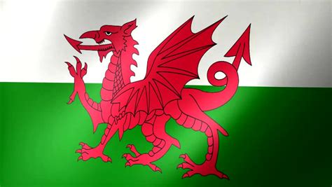 Wales Flag Loop 3 Stock Footage Video 1372645 - Shutterstock