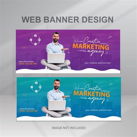 Premium Vector Corporate Business Banner Template Flat Design Set