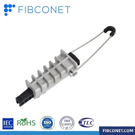 Ftth Stainless Steel Optic Fiber Optical Dead End Clamp For Drop Or