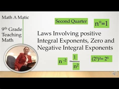 Laws Involving Positive Integral Exponents Zero And Negative Integral