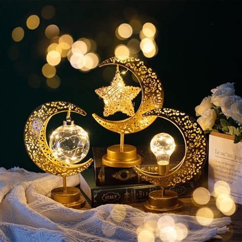 Led Magic Moon Night Light Table Starry Lamp Decorative Star