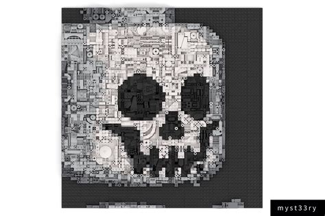 My Skeleton Face Greeble Mosaic Rlego