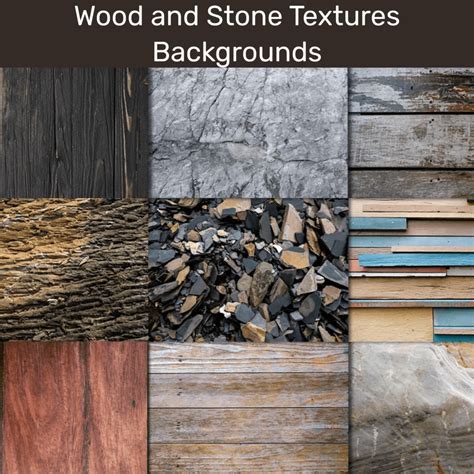 Wood And Stone Textures Backgrounds Masterbundles