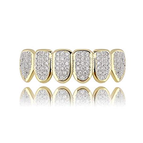 JINAO 14K Gold Plated ICED Out CZ Teeth Grillz T In Pakistan WellShop Pk