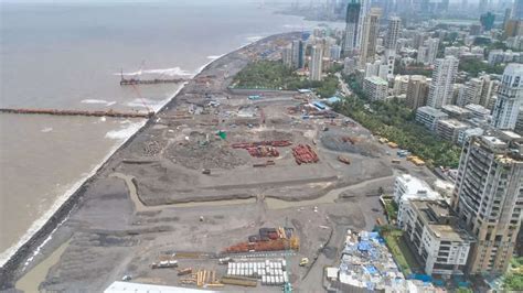 Mumbai Coastal Road Project Photos Of Progress Work The Times Of India