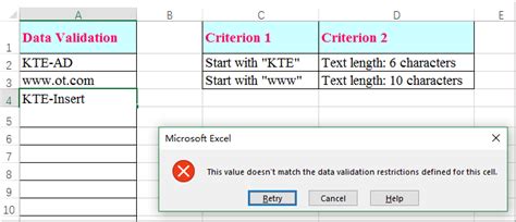 How To Apply Multiple Data Validation In One Cell In Excel Worksheet