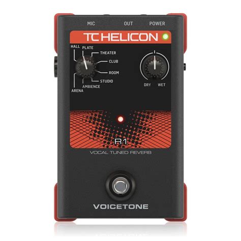 Tc Helicon Voicetone R Reverb Pedal Processador De Efeitos De Voz Na