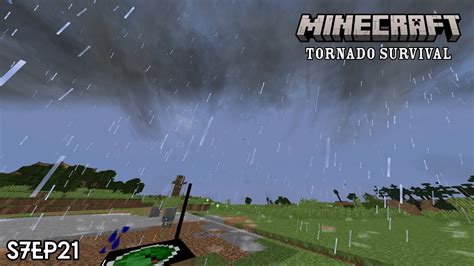 Minecraft Tornado Survival Localized Weather Mod S7Ep21 Airport