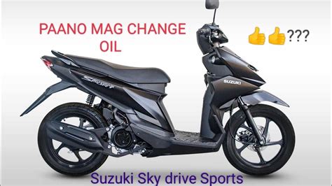 SUZUKI SKYDRIVE SPORTS 115cc Paano Mag Change Oil YouTube