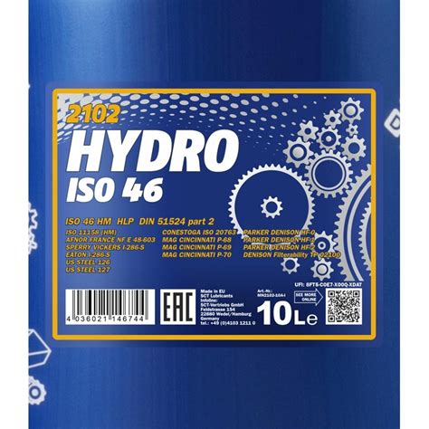 MANNOL Hydro ISO HLP 46 Hydrauliköl 10 Liter autoteile Werkzeuge de