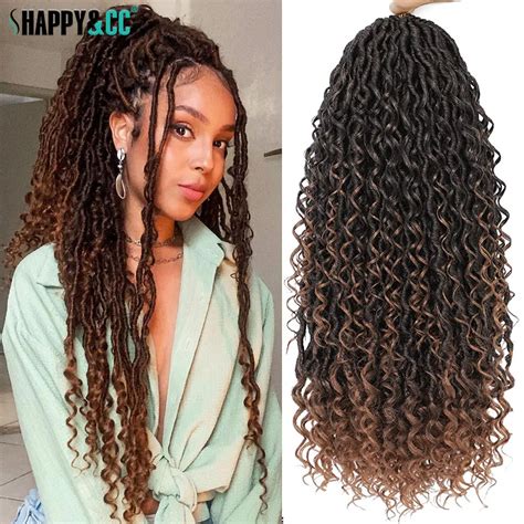 Goddess Locs Trenzas Sint Ticas Rizadas Para Mujer Pelo De Ganchillo