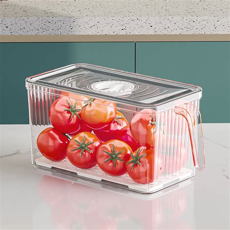 Ckraxd Refrigerator Organizer Bins Clear Plastic Bins For Fridge