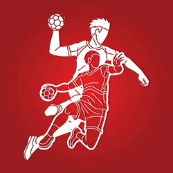 Handball Vector Images Over