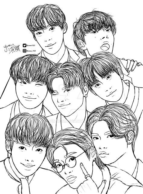 Ateez Sketch By Yin Mun On Deviantart