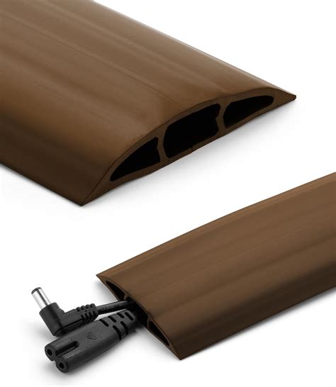 Bates Floor Cord Cover 8ft Cable Cover Brown Extension