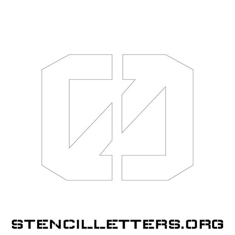 4 Inch Free Printable Individual 259 Elegant Number Stencils Stencil Letters Org