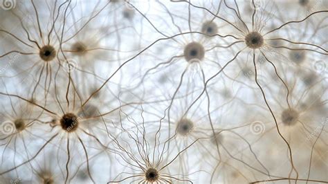 Nerve Cells of the Nervous System Ganglia, Active Neurone Stock Image ...