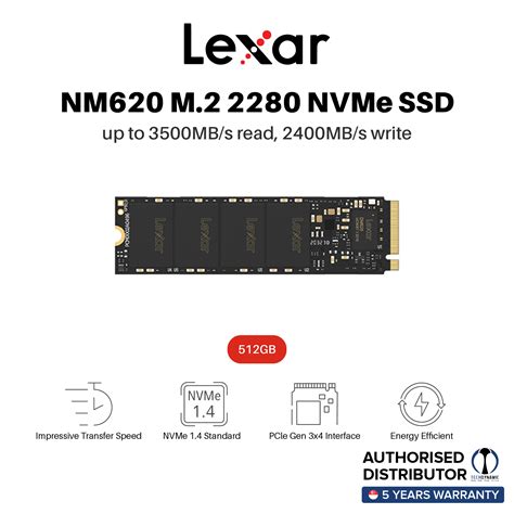 LEXAR NM620 M 2 2280 PCIe Gen3x4 NVMe Internal SSD 3500MB S Read In