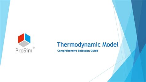 Thermodynamic Models A Comprehensive Selection Guide Youtube