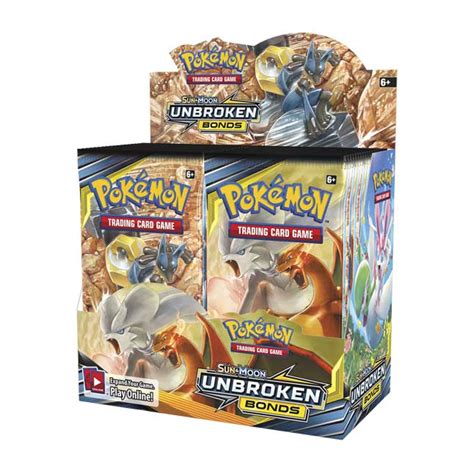 Pokémon TCG Sun Moon Unbroken Bonds Booster Display Box 36 Packs