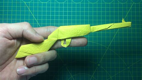 How To Make Origami Paper Gun Aka Origami Fighter Paperph Youtube