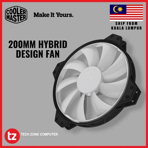 Cooler Master MasterFan MF200R RGB 200mm Case Fan (R4-200R-08FC-R1)