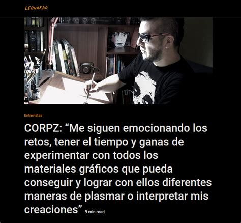 Entrevista En La Revista Leonardo Corpz