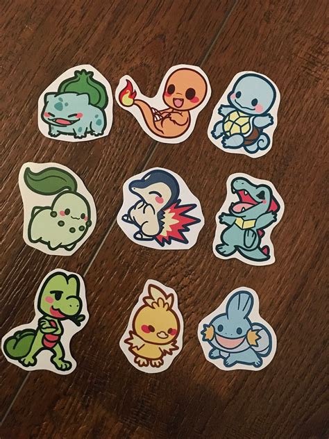 Pokemon Stickers Etsy