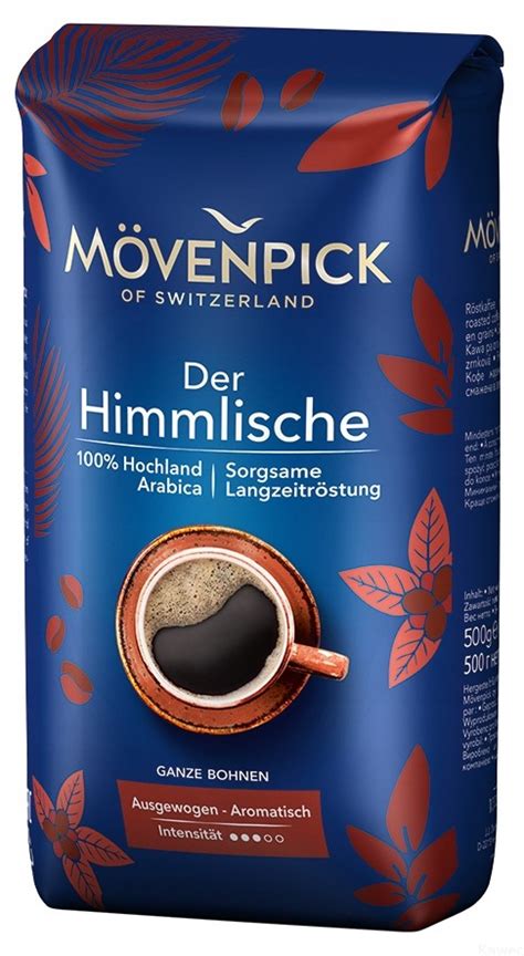 Mövenpick Himmlische 100 Arabica kawa ziarnista 500g Nowe Opakowanie