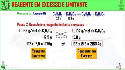 Aula Qu Mica Geral Estequiometria Reagente Limitante E Em