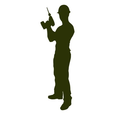 Construction Worker Silhouette Transparent Png Svg Vector File